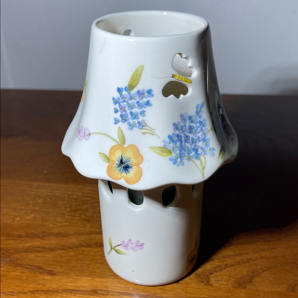 Floral Ceramic Candle Holder